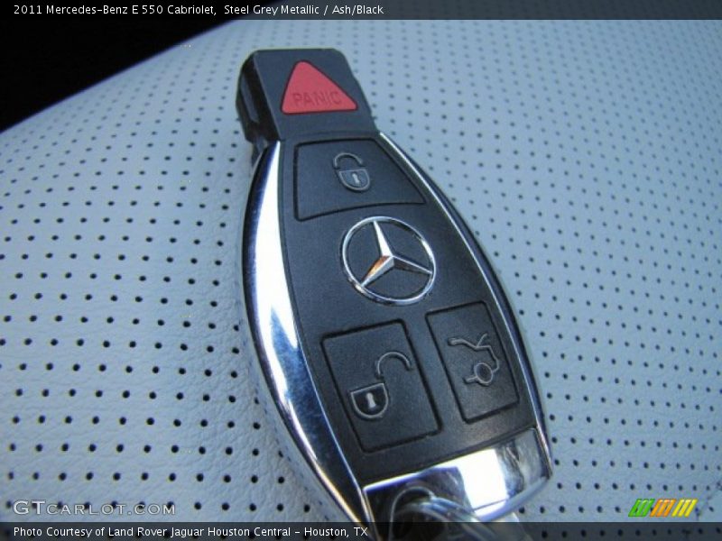 Steel Grey Metallic / Ash/Black 2011 Mercedes-Benz E 550 Cabriolet