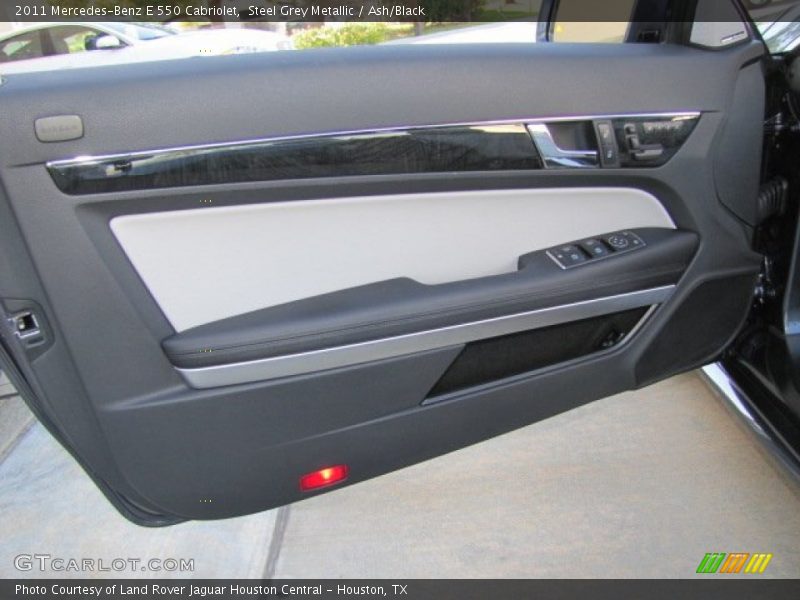 Steel Grey Metallic / Ash/Black 2011 Mercedes-Benz E 550 Cabriolet