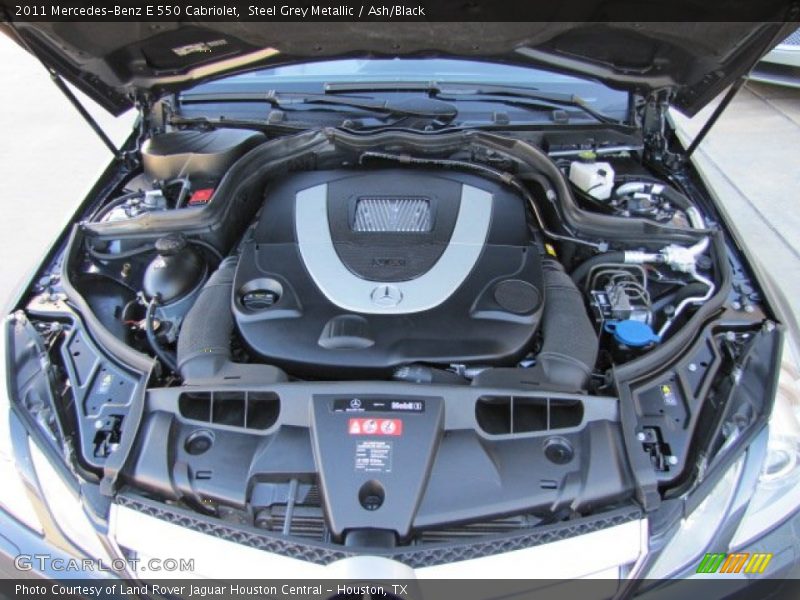 Steel Grey Metallic / Ash/Black 2011 Mercedes-Benz E 550 Cabriolet