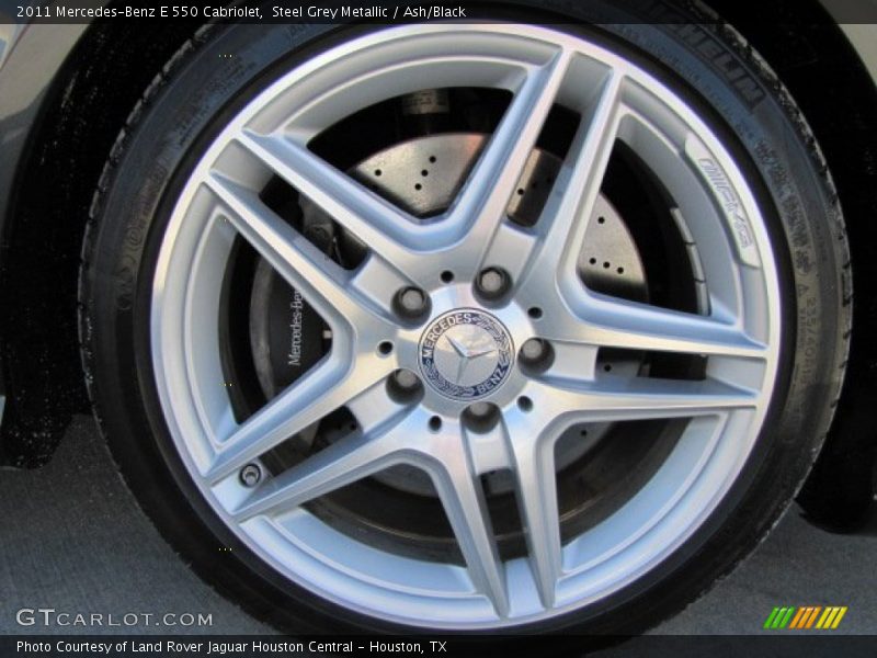 Steel Grey Metallic / Ash/Black 2011 Mercedes-Benz E 550 Cabriolet