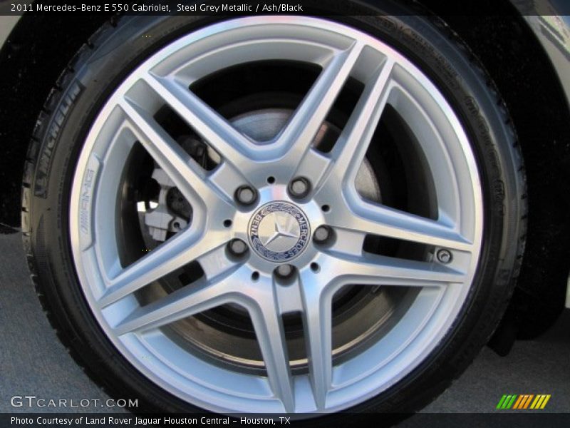 Steel Grey Metallic / Ash/Black 2011 Mercedes-Benz E 550 Cabriolet