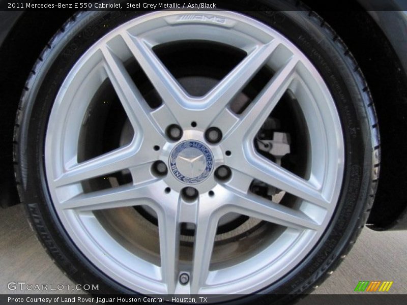Steel Grey Metallic / Ash/Black 2011 Mercedes-Benz E 550 Cabriolet