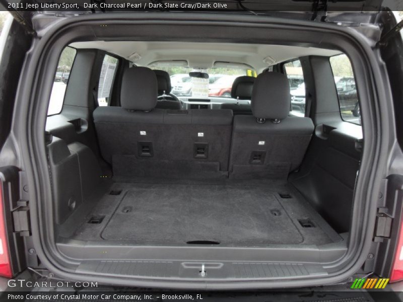 Dark Charcoal Pearl / Dark Slate Gray/Dark Olive 2011 Jeep Liberty Sport