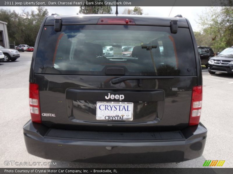 Dark Charcoal Pearl / Dark Slate Gray/Dark Olive 2011 Jeep Liberty Sport