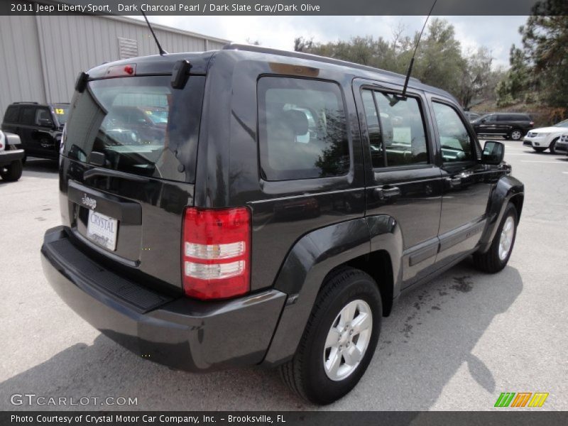 Dark Charcoal Pearl / Dark Slate Gray/Dark Olive 2011 Jeep Liberty Sport