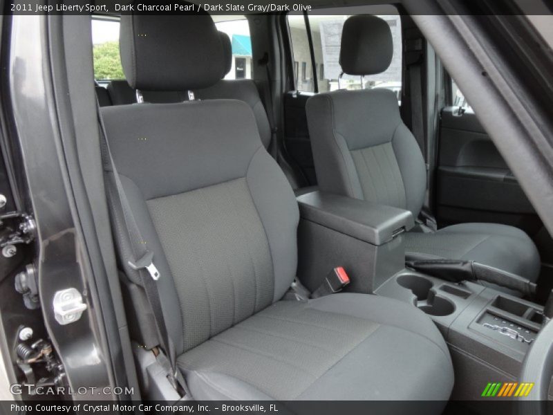 Dark Charcoal Pearl / Dark Slate Gray/Dark Olive 2011 Jeep Liberty Sport