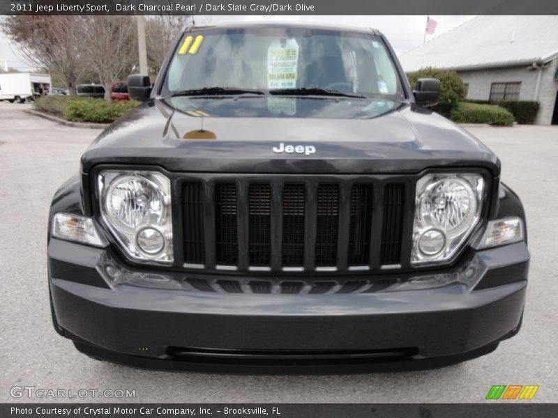 Dark Charcoal Pearl / Dark Slate Gray/Dark Olive 2011 Jeep Liberty Sport