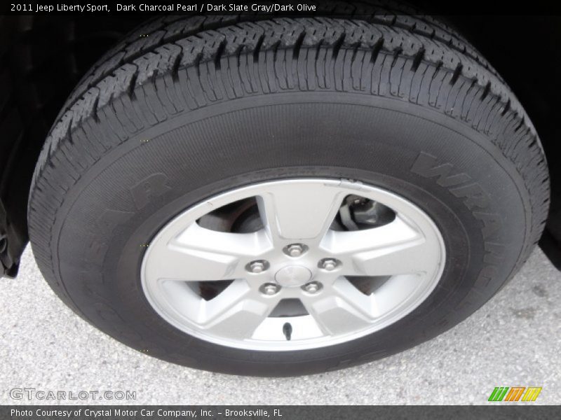 Dark Charcoal Pearl / Dark Slate Gray/Dark Olive 2011 Jeep Liberty Sport