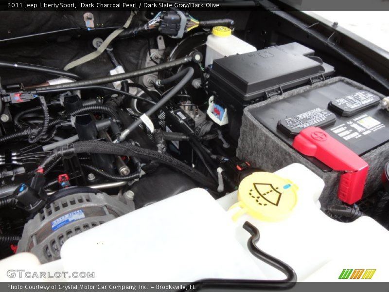 Dark Charcoal Pearl / Dark Slate Gray/Dark Olive 2011 Jeep Liberty Sport