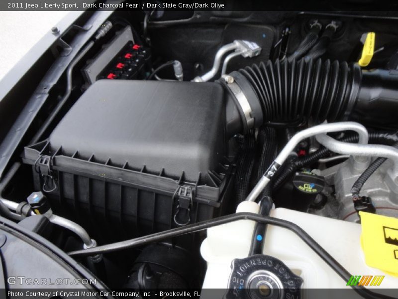 Dark Charcoal Pearl / Dark Slate Gray/Dark Olive 2011 Jeep Liberty Sport