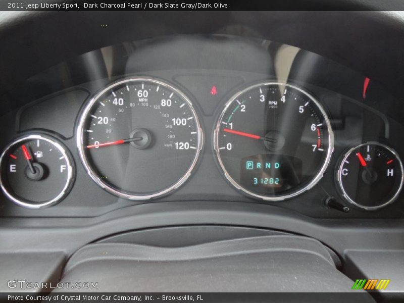 Dark Charcoal Pearl / Dark Slate Gray/Dark Olive 2011 Jeep Liberty Sport