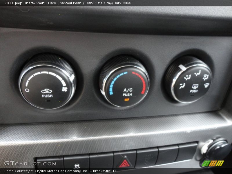 Dark Charcoal Pearl / Dark Slate Gray/Dark Olive 2011 Jeep Liberty Sport