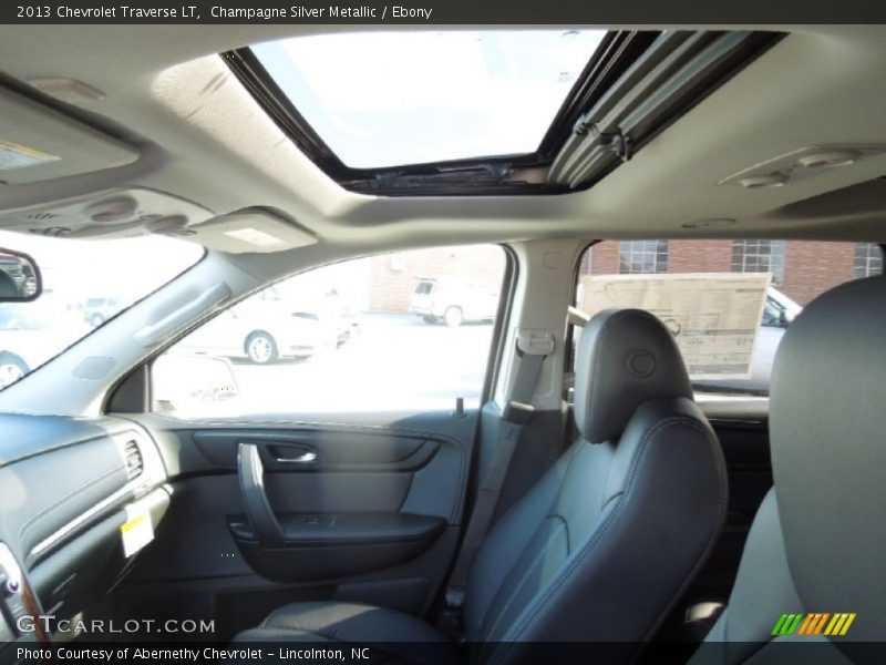 Champagne Silver Metallic / Ebony 2013 Chevrolet Traverse LT