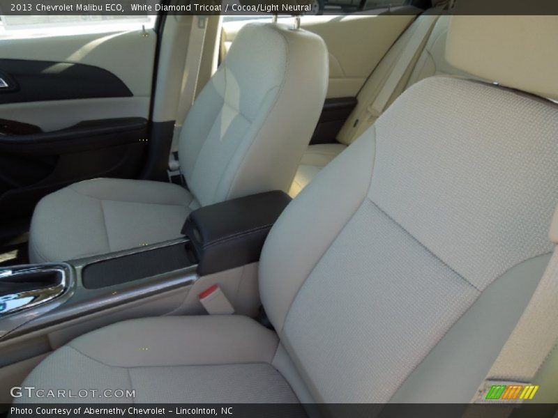 White Diamond Tricoat / Cocoa/Light Neutral 2013 Chevrolet Malibu ECO