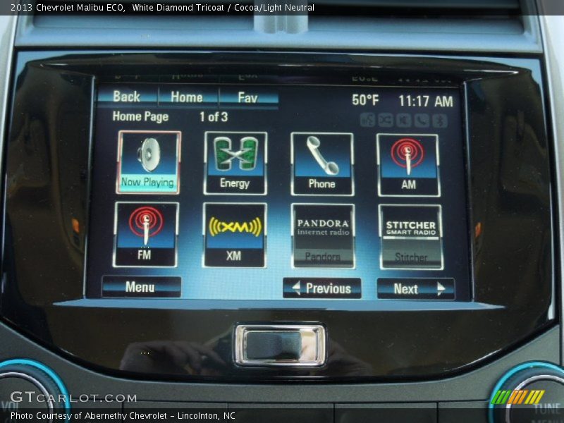 White Diamond Tricoat / Cocoa/Light Neutral 2013 Chevrolet Malibu ECO