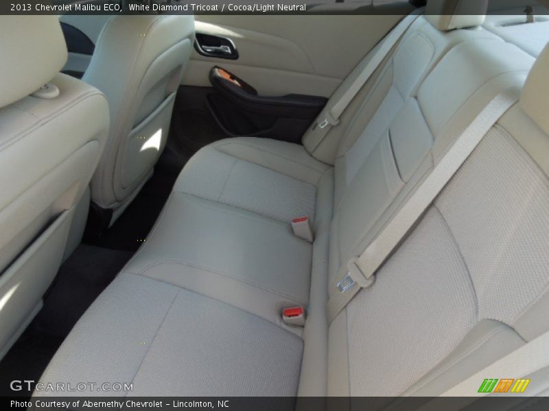 White Diamond Tricoat / Cocoa/Light Neutral 2013 Chevrolet Malibu ECO