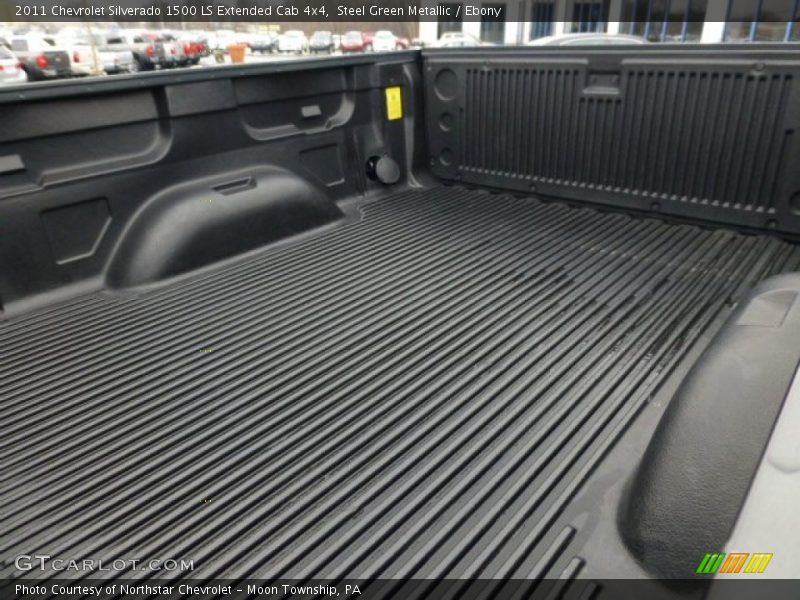 Steel Green Metallic / Ebony 2011 Chevrolet Silverado 1500 LS Extended Cab 4x4