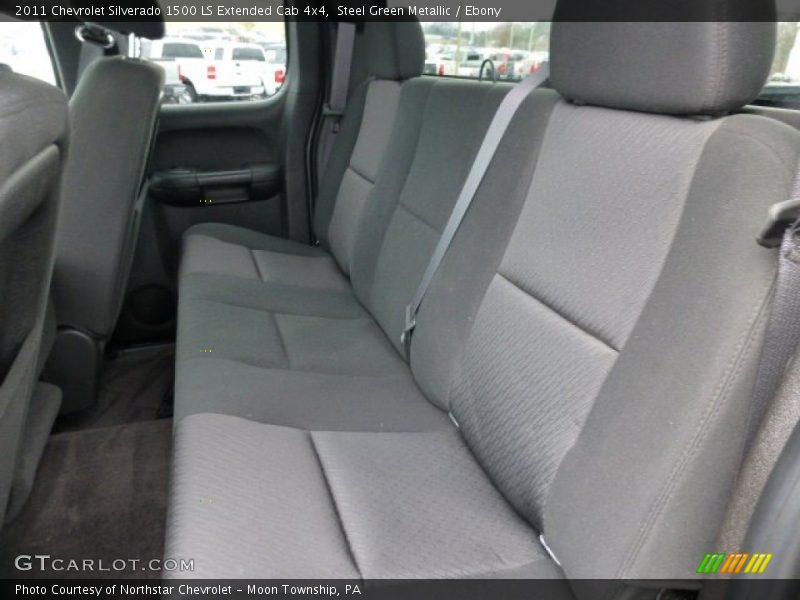 Steel Green Metallic / Ebony 2011 Chevrolet Silverado 1500 LS Extended Cab 4x4