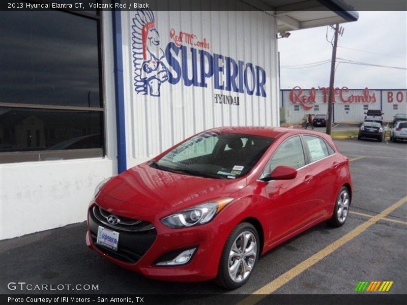 Volcanic Red / Black 2013 Hyundai Elantra GT