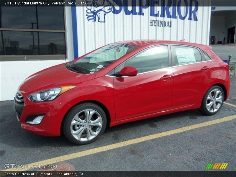 Volcanic Red / Black 2013 Hyundai Elantra GT