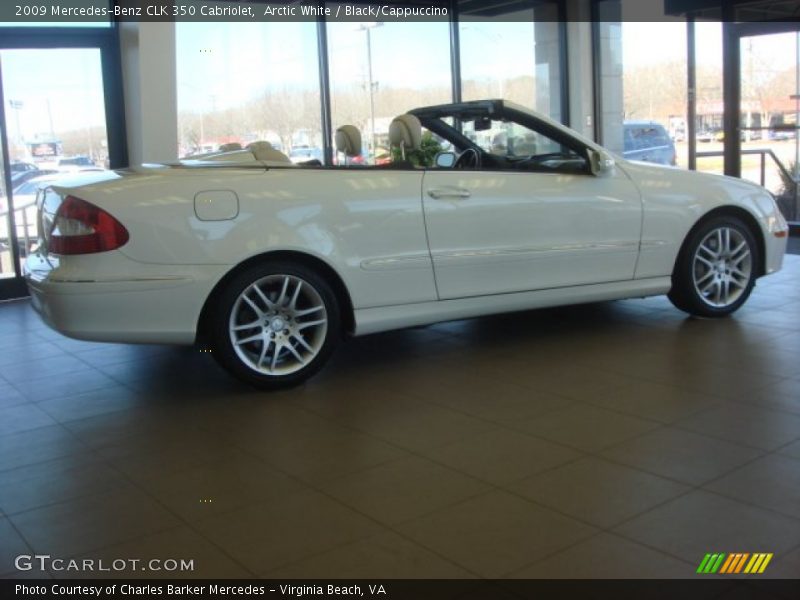 Arctic White / Black/Cappuccino 2009 Mercedes-Benz CLK 350 Cabriolet