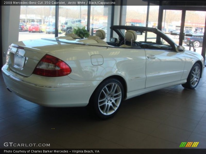 Arctic White / Black/Cappuccino 2009 Mercedes-Benz CLK 350 Cabriolet