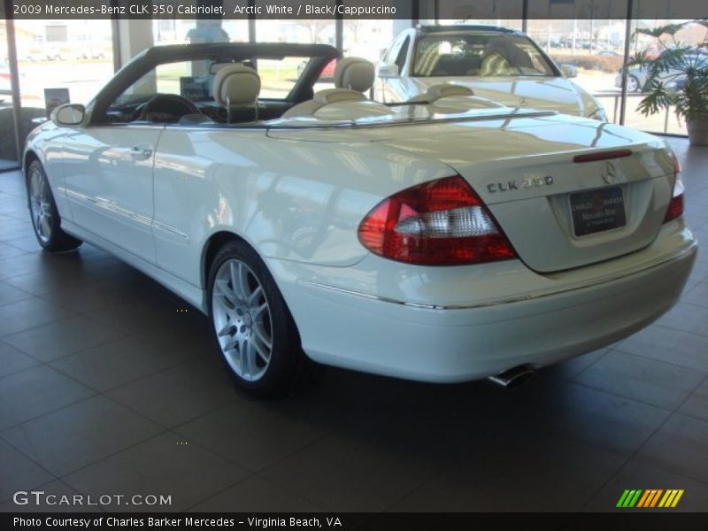 Arctic White / Black/Cappuccino 2009 Mercedes-Benz CLK 350 Cabriolet