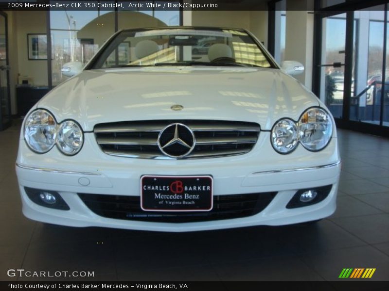 Arctic White / Black/Cappuccino 2009 Mercedes-Benz CLK 350 Cabriolet