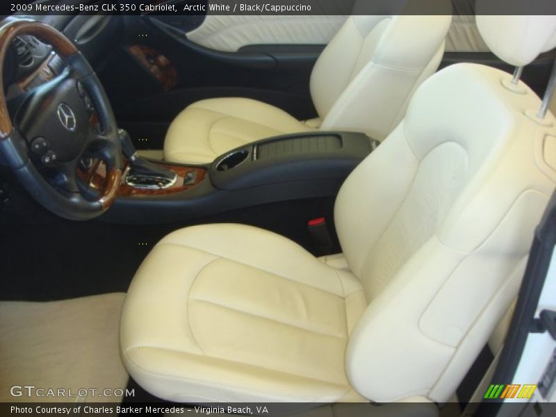 Arctic White / Black/Cappuccino 2009 Mercedes-Benz CLK 350 Cabriolet