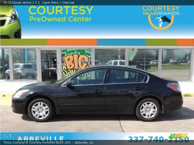 Super Black / Charcoal 2012 Nissan Altima 2.5 S