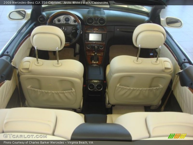 Arctic White / Black/Cappuccino 2009 Mercedes-Benz CLK 350 Cabriolet