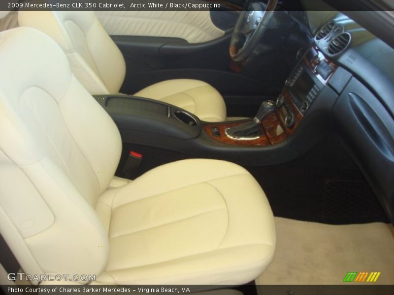 Arctic White / Black/Cappuccino 2009 Mercedes-Benz CLK 350 Cabriolet