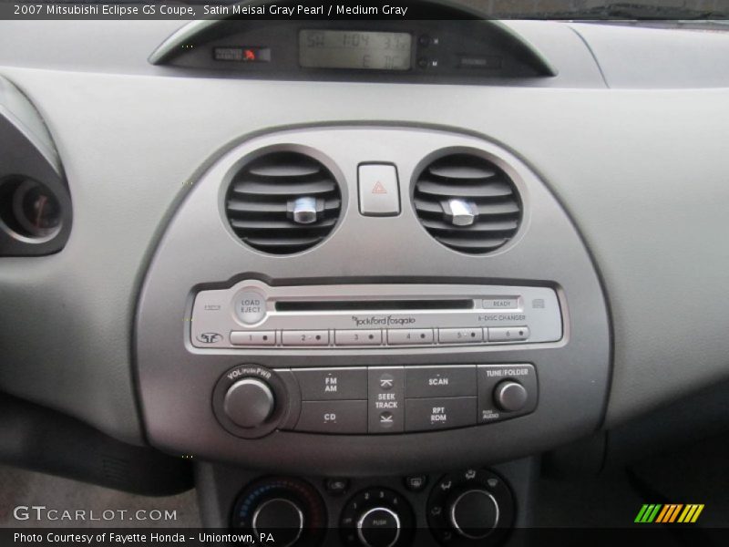 Controls of 2007 Eclipse GS Coupe