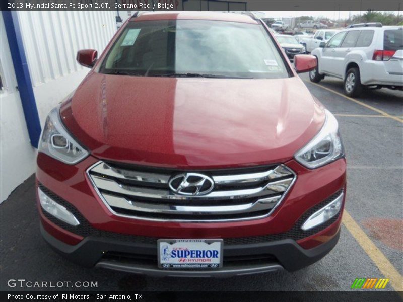 Serrano Red / Beige 2013 Hyundai Santa Fe Sport 2.0T