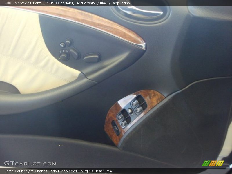 Arctic White / Black/Cappuccino 2009 Mercedes-Benz CLK 350 Cabriolet