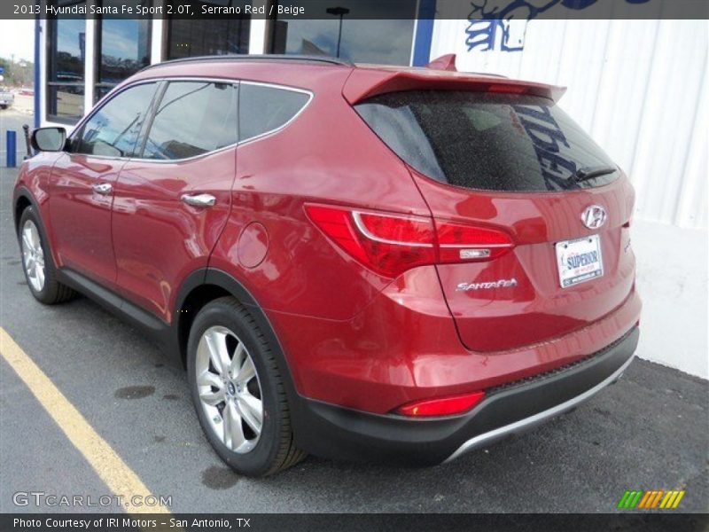 Serrano Red / Beige 2013 Hyundai Santa Fe Sport 2.0T