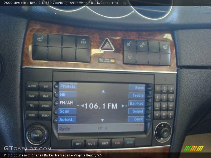 Arctic White / Black/Cappuccino 2009 Mercedes-Benz CLK 350 Cabriolet