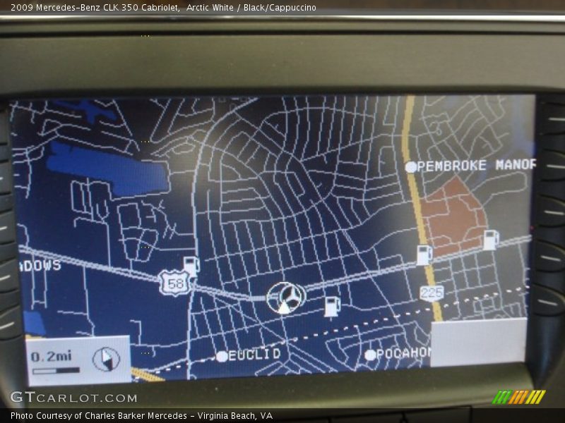 Arctic White / Black/Cappuccino 2009 Mercedes-Benz CLK 350 Cabriolet