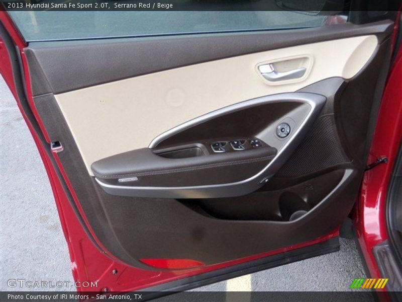 Serrano Red / Beige 2013 Hyundai Santa Fe Sport 2.0T