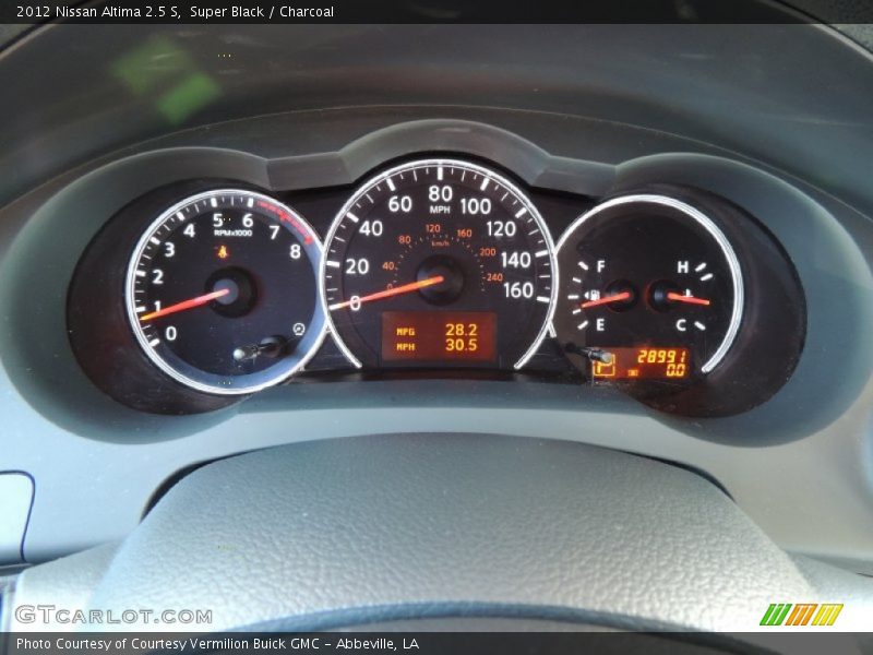 Super Black / Charcoal 2012 Nissan Altima 2.5 S