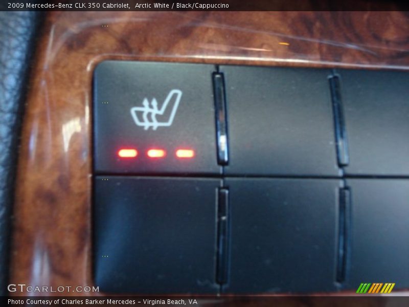 Arctic White / Black/Cappuccino 2009 Mercedes-Benz CLK 350 Cabriolet