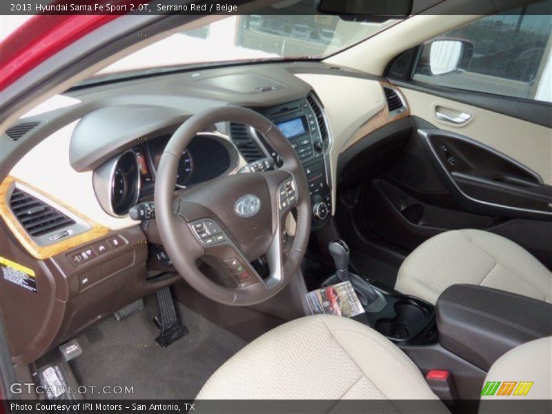 Beige Interior - 2013 Santa Fe Sport 2.0T 