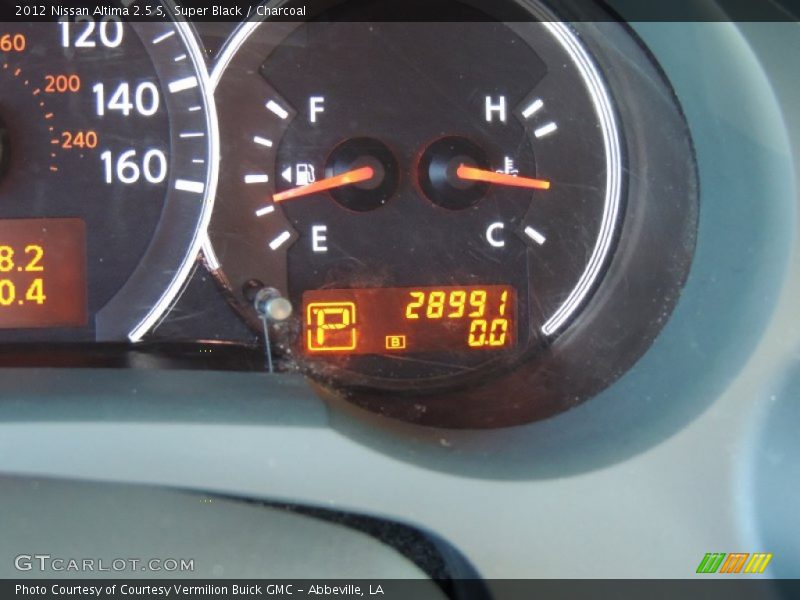Super Black / Charcoal 2012 Nissan Altima 2.5 S