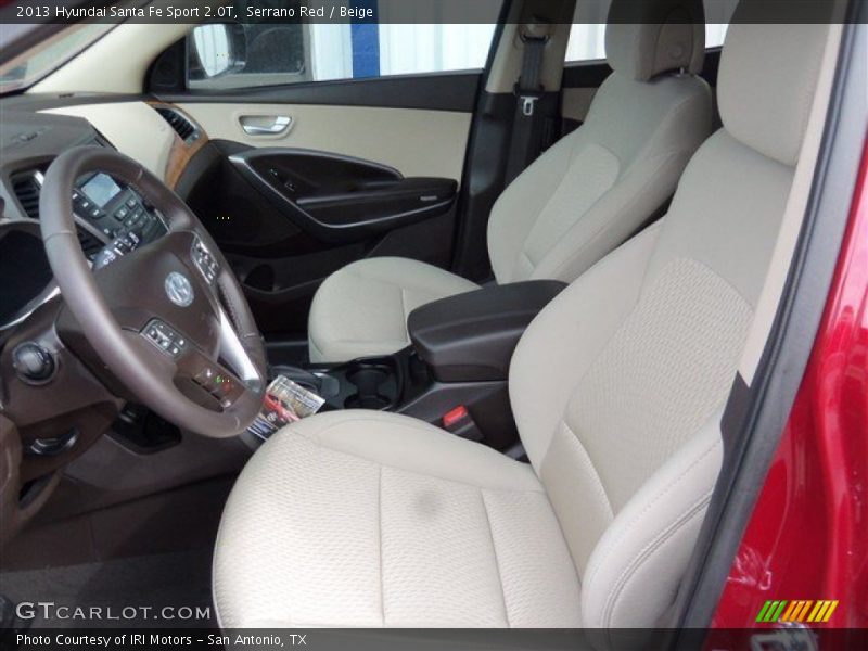 Front Seat of 2013 Santa Fe Sport 2.0T
