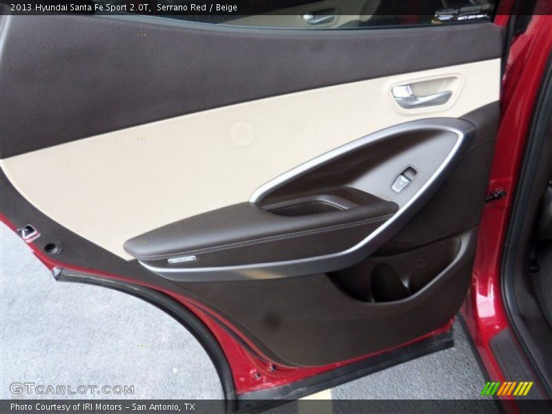 Serrano Red / Beige 2013 Hyundai Santa Fe Sport 2.0T
