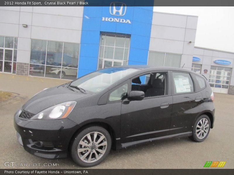 Crystal Black Pearl / Black 2012 Honda Fit Sport