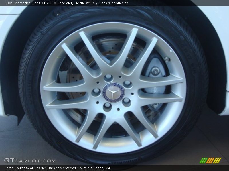 Arctic White / Black/Cappuccino 2009 Mercedes-Benz CLK 350 Cabriolet
