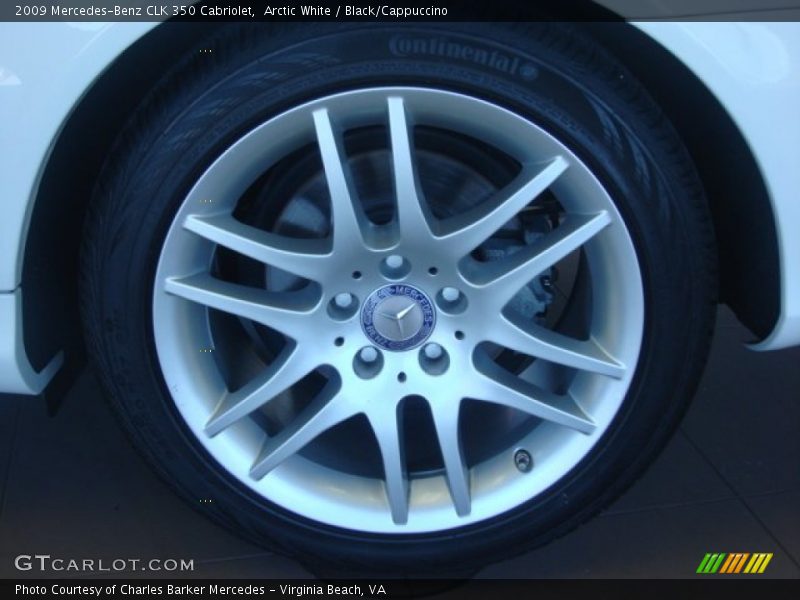 Arctic White / Black/Cappuccino 2009 Mercedes-Benz CLK 350 Cabriolet