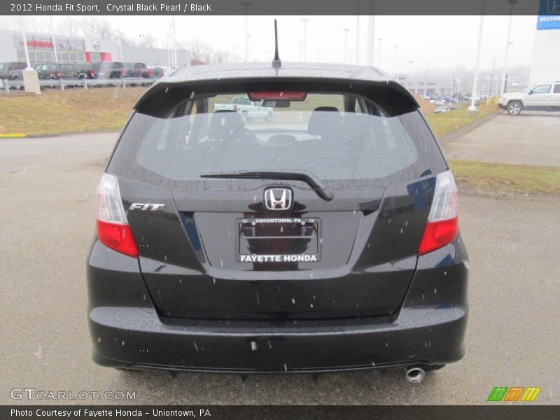 Crystal Black Pearl / Black 2012 Honda Fit Sport