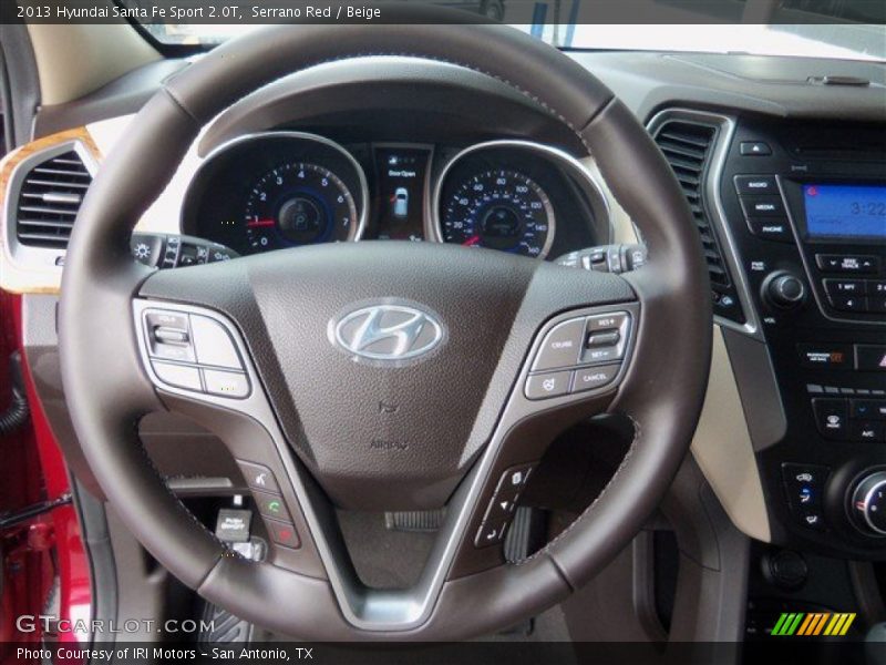 Serrano Red / Beige 2013 Hyundai Santa Fe Sport 2.0T